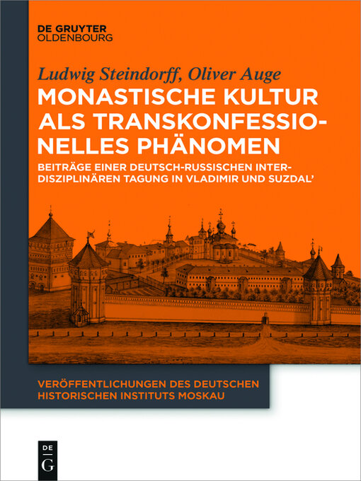 Title details for Monastische Kultur als transkonfessionelles Phänomen by Ludwig Steindorff - Available